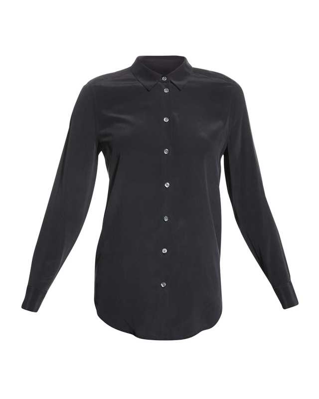 Essential Long-Sleeve Silk Shirt